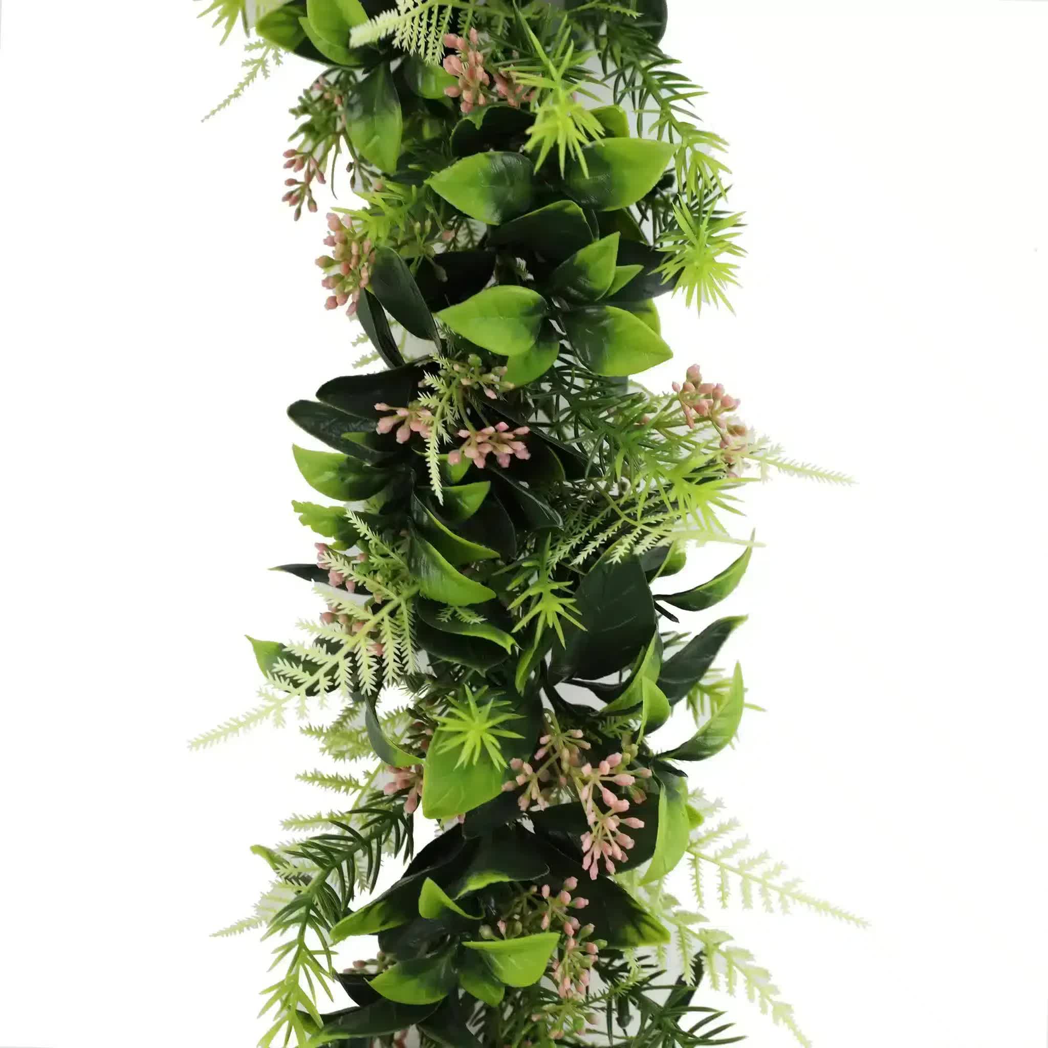 Artificial Extendable Hanging Flowering Cedar Vine UV Resistant 55cm V637-DP22573