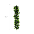 Artificial Extendable Hanging Flowering White Eucalyptus Vine UV Resistant 55cm V637-DP22574