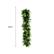 Artificial Extendable Hanging Flowering White Eucalyptus Vine UV Resistant 55cm V637-DP22574
