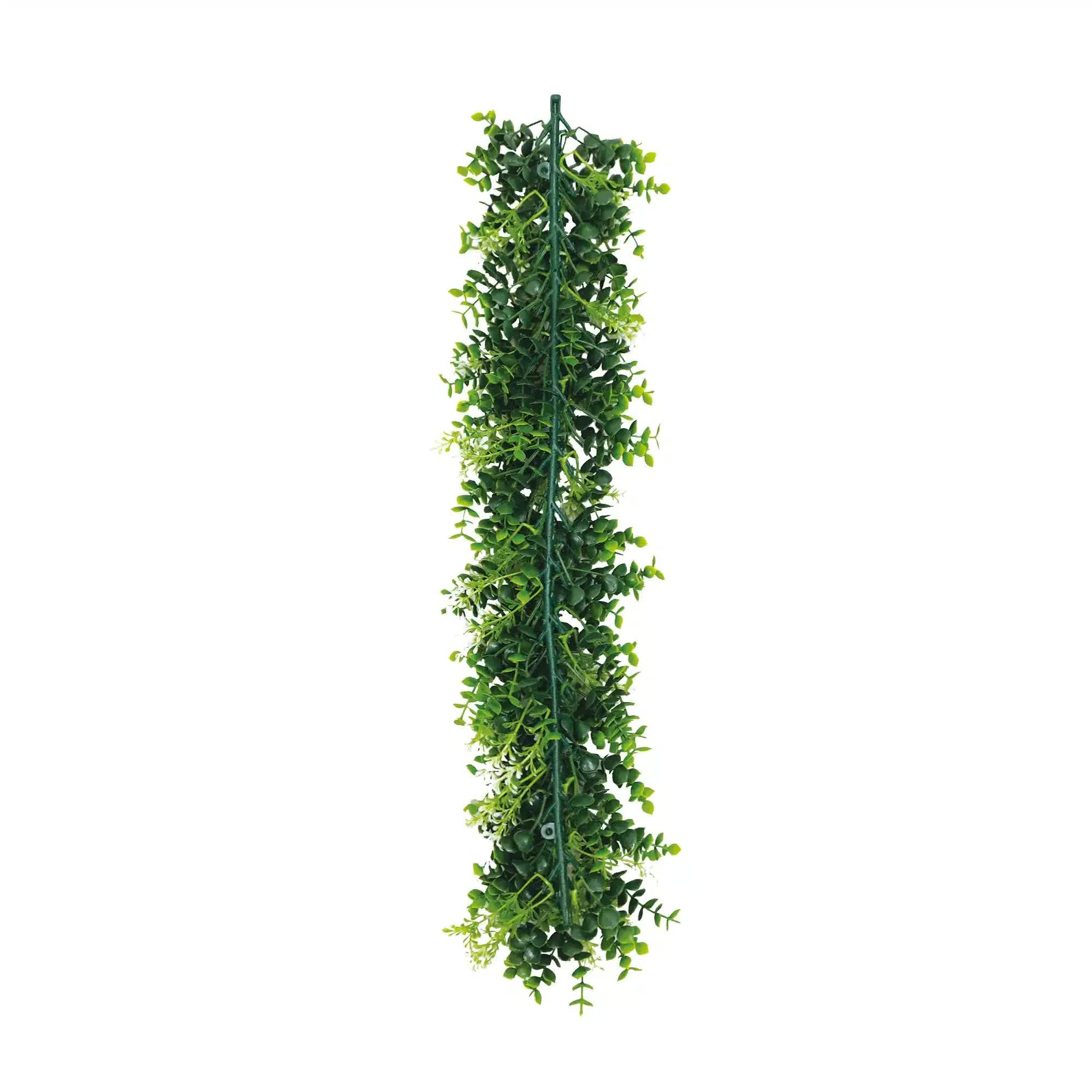Artificial Extendable Hanging Flowering White Eucalyptus Vine UV Resistant 55cm V637-DP22574