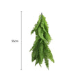 Artificial Extendable Hanging Bright Green Hanging Fern Bush Vine UV Resistant 55cm V637-DP22575