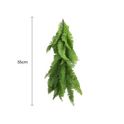 Artificial Extendable Hanging Bright Green Hanging Fern Bush Vine UV Resistant 55cm V637-DP22575