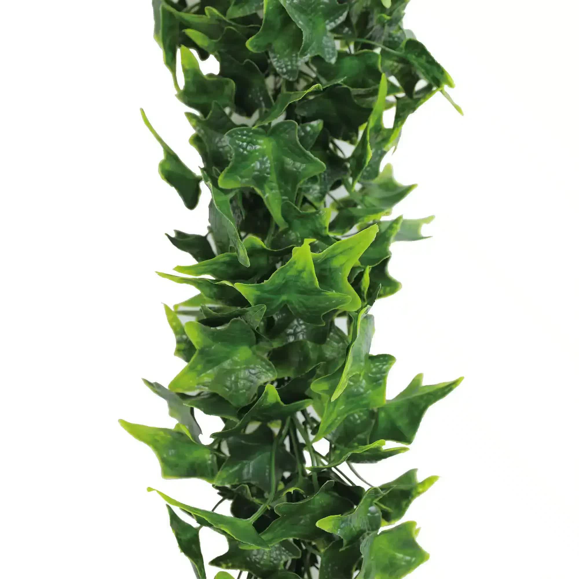 Artificial Extendable Hanging Bright Green Ivy Bushy Vine UV Resistant 55cm V637-DP22576