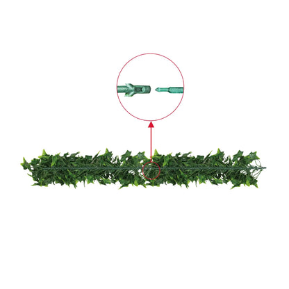 Artificial Extendable Hanging Bright Green Ivy Bushy Vine UV Resistant 55cm V637-DP22576