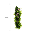 Artificial Extendable Hanging Pink Flowering Violet Garland UV Resistant 55cm V637-DP22577