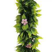 Artificial Extendable Hanging Pink Flowering Violet Garland UV Resistant 55cm V637-DP22577