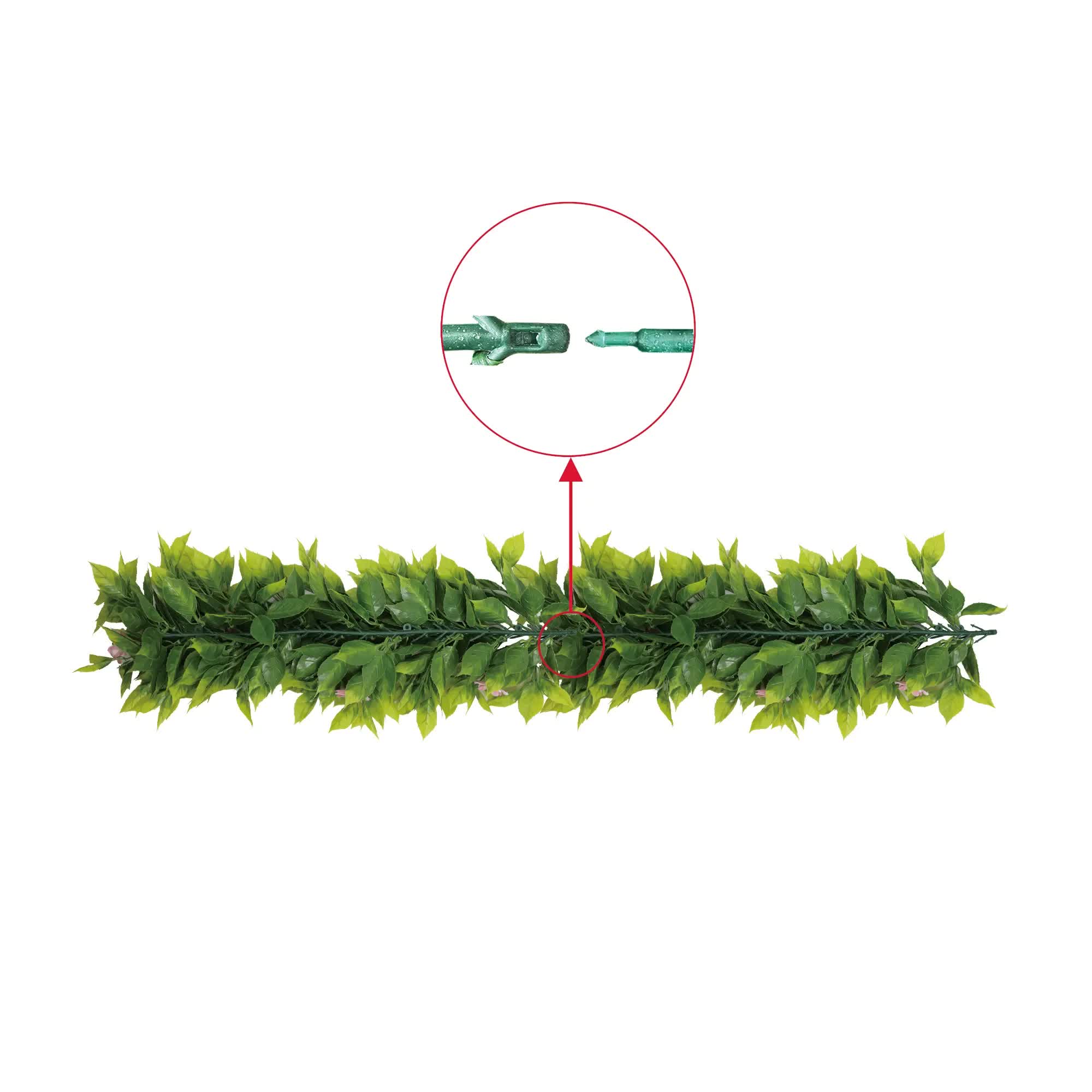 Artificial Extendable Hanging Pink Flowering Violet Garland UV Resistant 55cm V637-DP22577