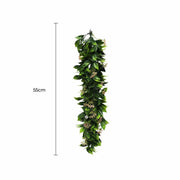Artificial Extendable Hanging Flowering Star Jasmine Garland UV Resistant 55cm V637-DP22579