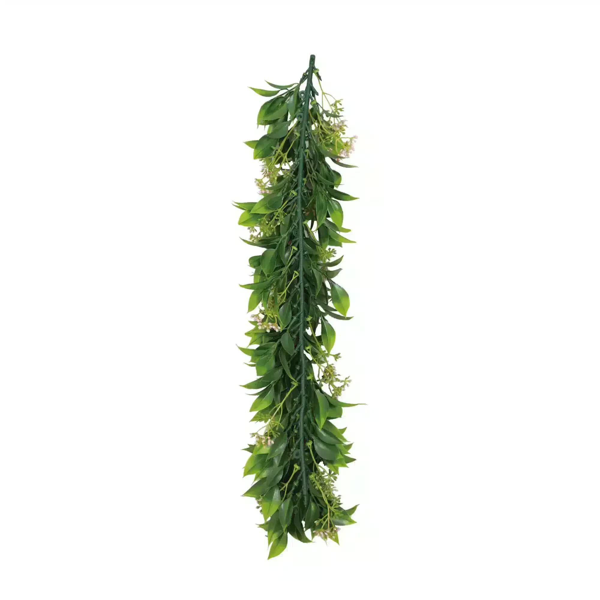 Artificial Extendable Hanging Flowering Star Jasmine Garland UV Resistant 55cm V637-DP22579
