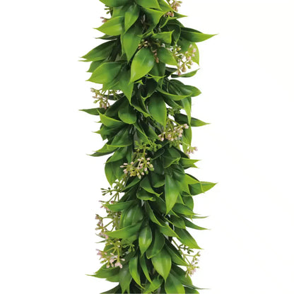 Artificial Extendable Hanging Flowering Star Jasmine Garland UV Resistant 55cm V637-DP22579