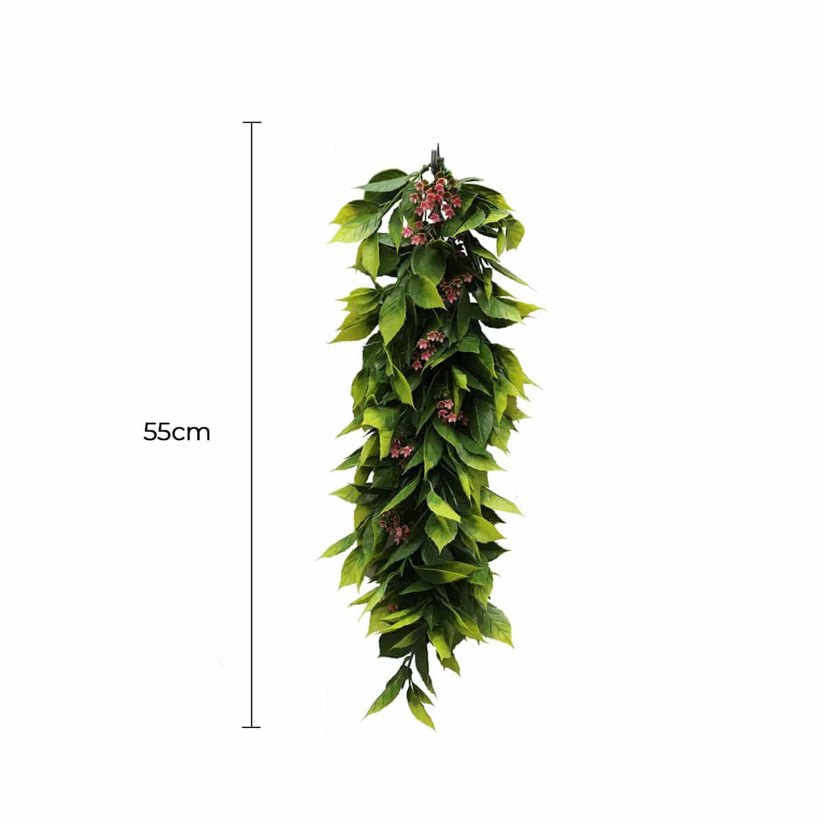 Artificial Extendable Hanging Flowering Pepperberry Garland UV Resistant 55cm V637-DP22580