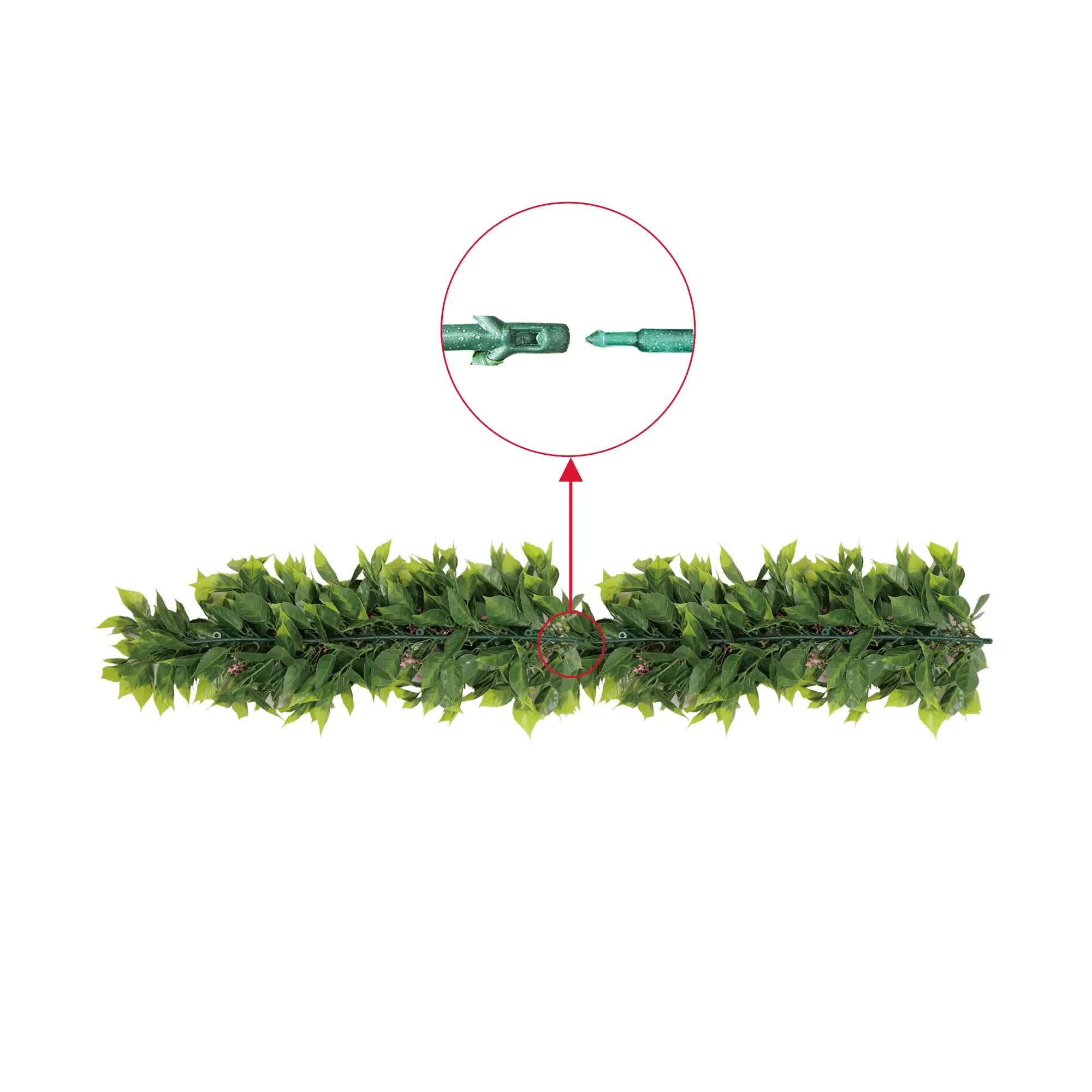 Artificial Extendable Hanging Flowering Pepperberry Garland UV Resistant 55cm V637-DP22580