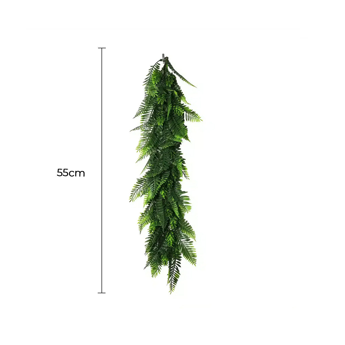 Artificial Extendable Hanging Bracken Fern Garland UV Resistant 55cm V637-DP22581