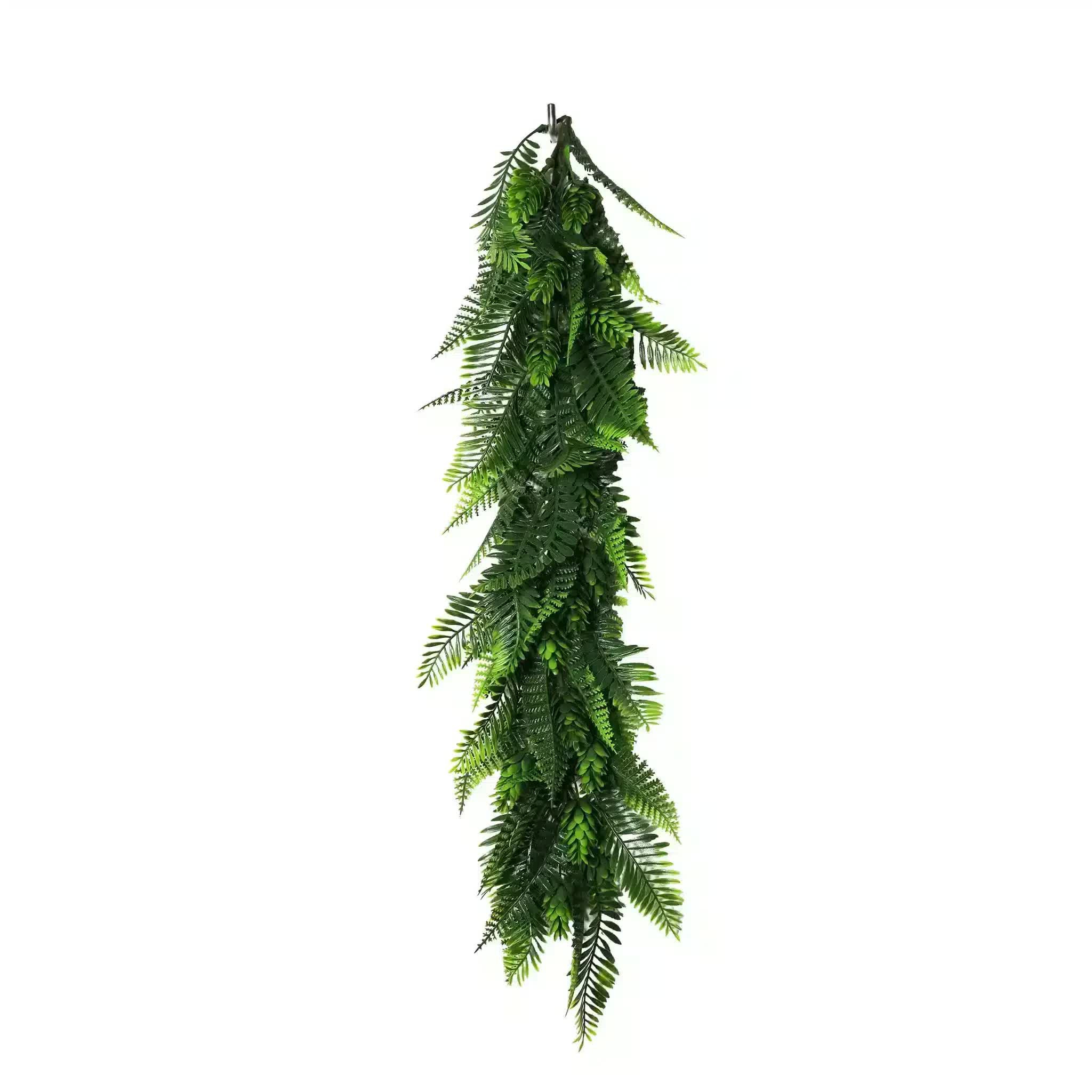 Artificial Extendable Hanging Bracken Fern Garland UV Resistant 55cm V637-DP22581