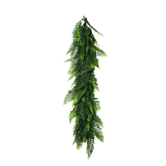 Artificial Extendable Hanging Bracken Fern Garland UV Resistant 55cm V637-DP22581