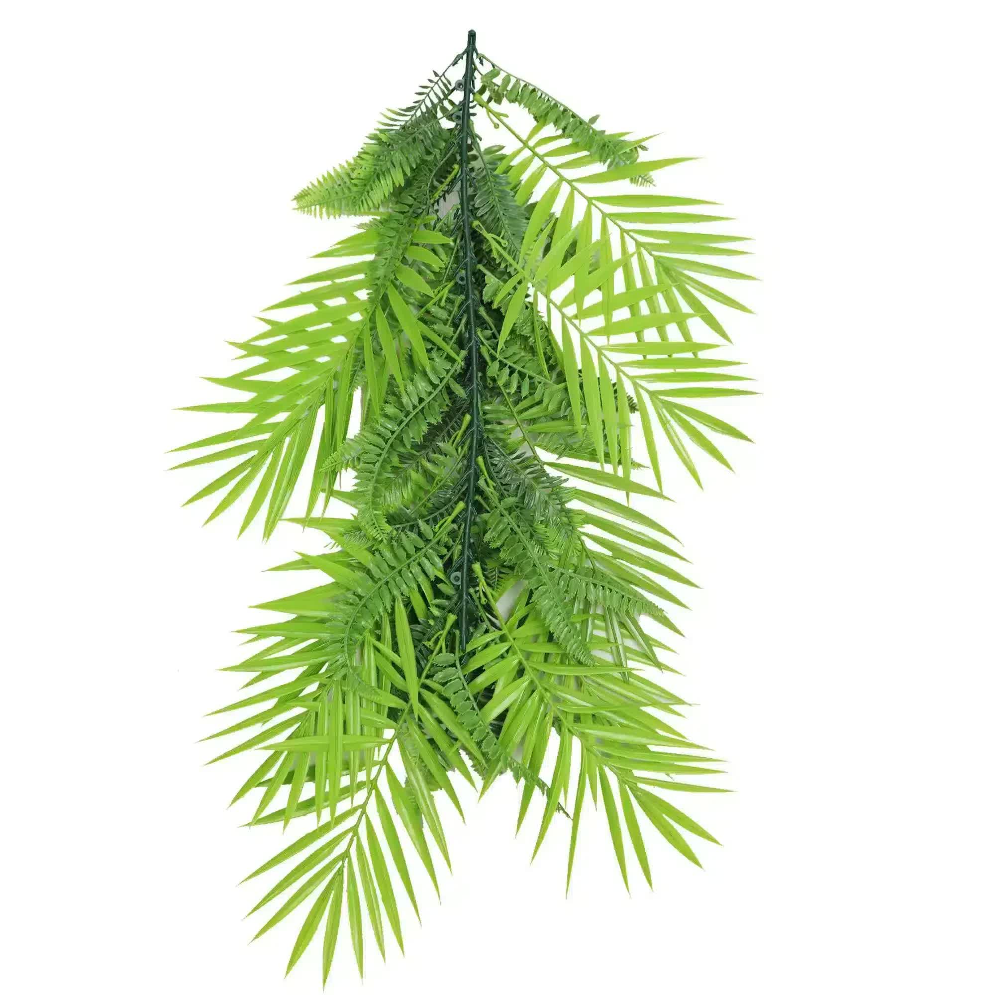 Artificial Extendable Hanging Tropical Palm and Fern Vine 55cm UV Resistant V637-DP22583