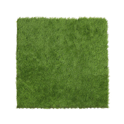 9 Pieces of Interconnecting Artificial Grass Decking Tiles (UV Resistant) 30cm x 30cm V637-DP23546