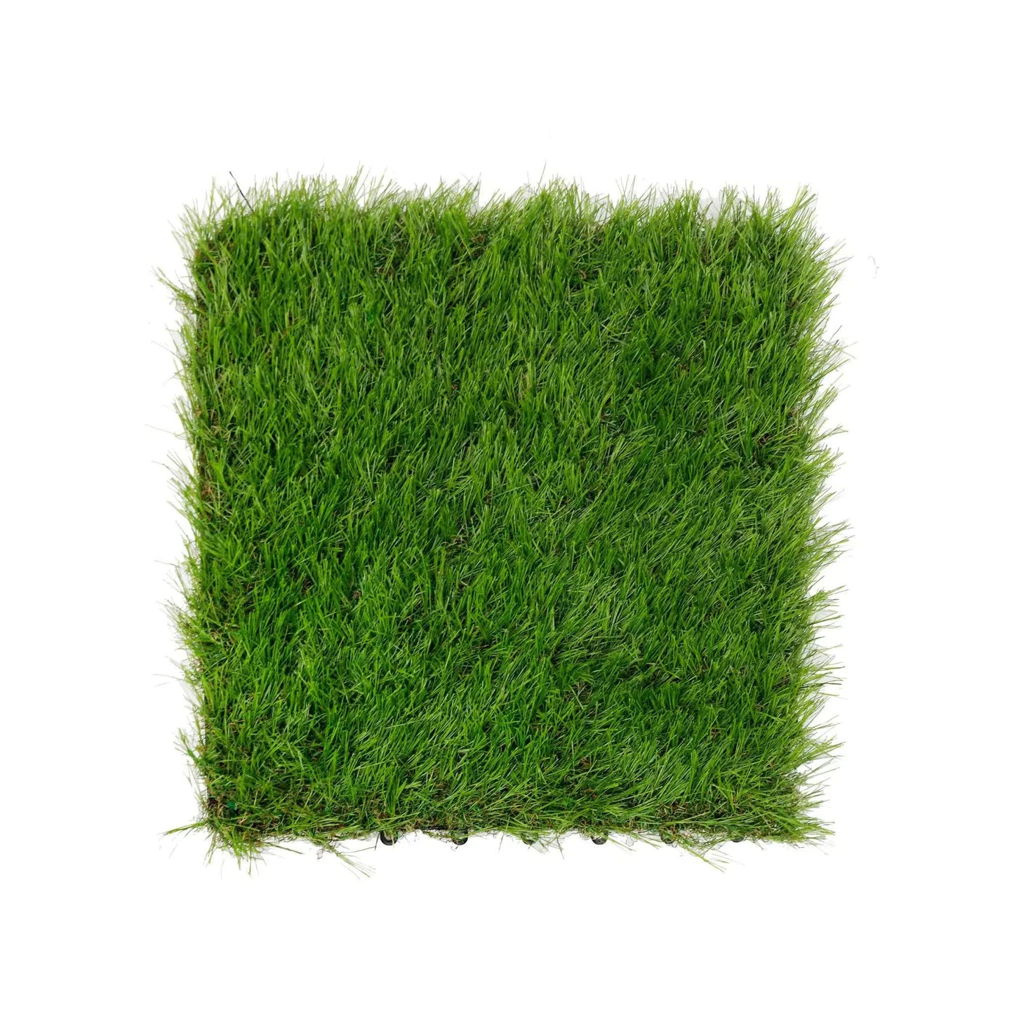 9 Pieces of Interconnecting Artificial Grass Decking Tiles (UV Resistant) 30cm x 30cm V637-DP23546