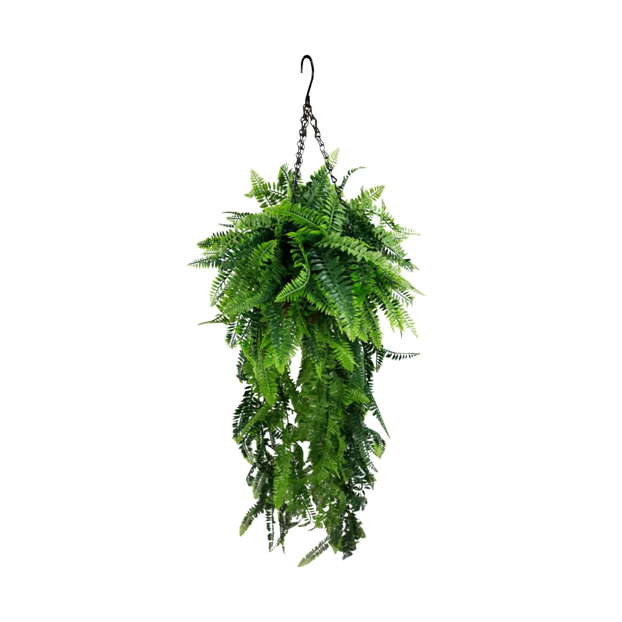 Artificial Hanging Fern Basket UV Resistant 45cm x 125cm V637-DP27938