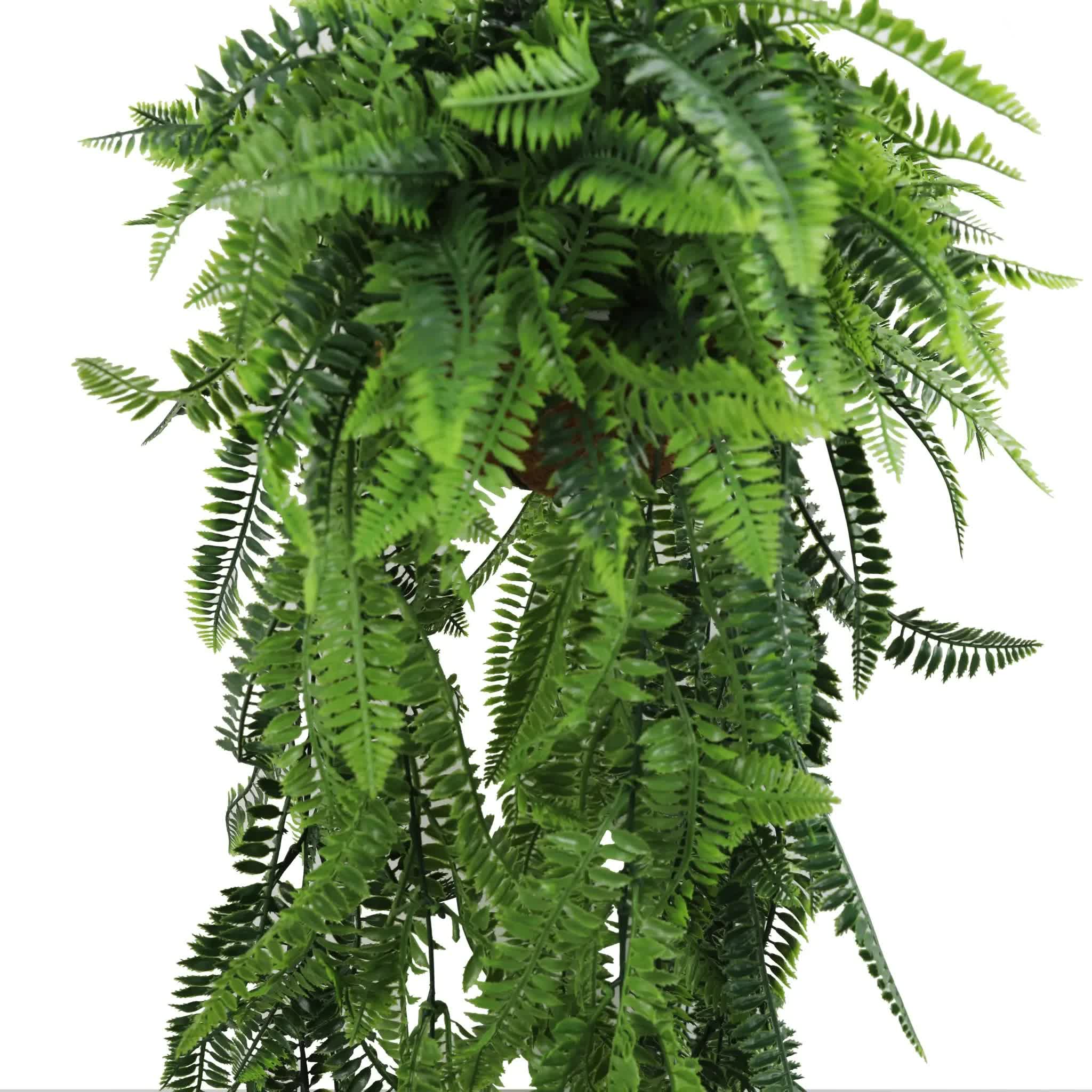 Artificial Hanging Fern Basket UV Resistant 45cm x 125cm V637-DP27938