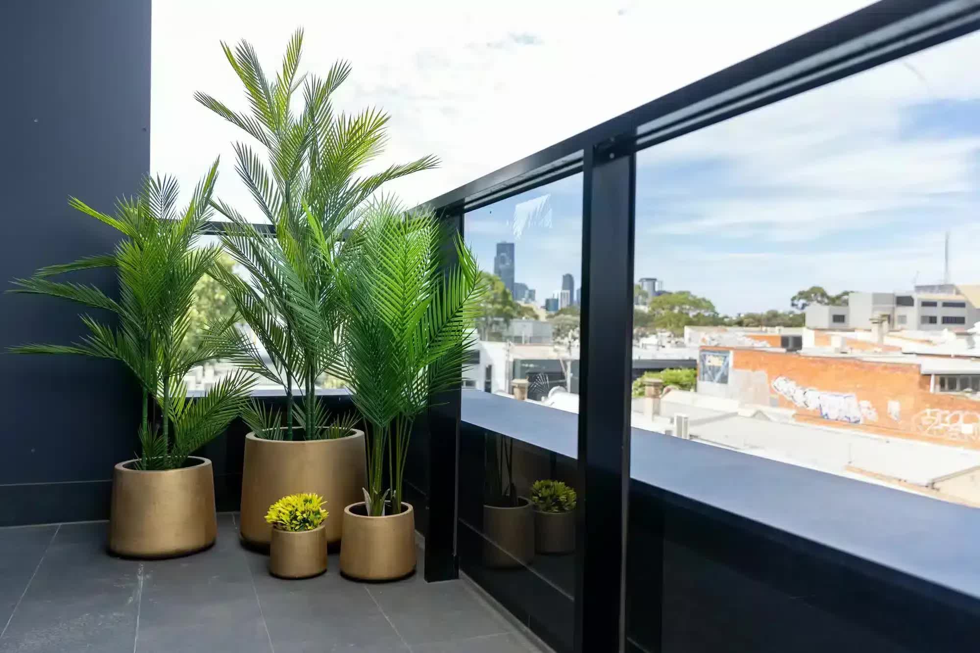 Elegant Gold Planters / Gold Pots Set of 4 V637-DP288979