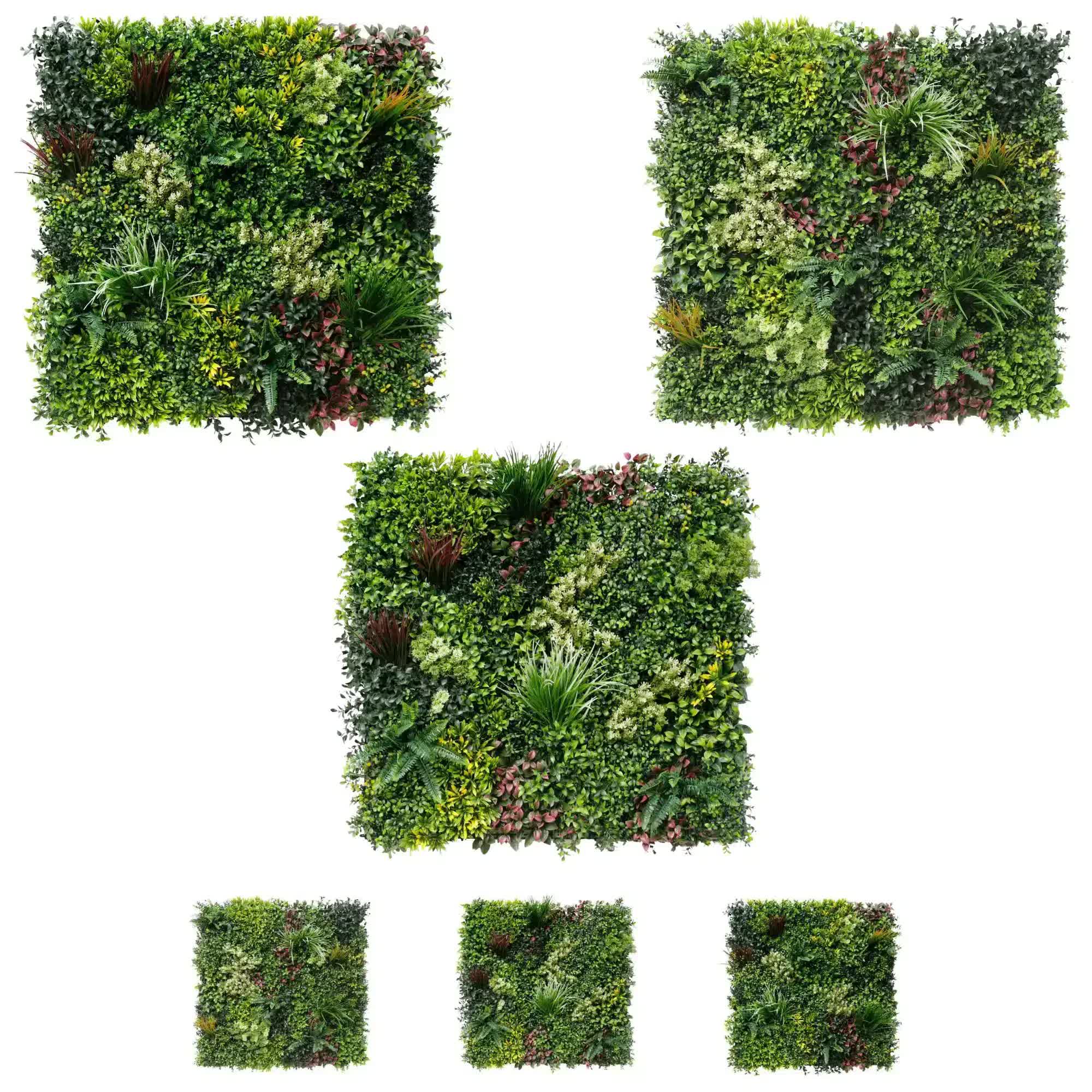 [Draft] Luxury Triptych Vertical Garden / Living Wall Set 3 of Pieces 1m x 1m (3 SQM Set) UV Resistant V637-DP294412