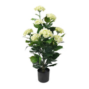 Premium Artificial Flowering White Hydrangea Tree 90cm UV Resistant V637-DP29657