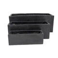 Luxury Black Terrazzo Concrete Planter Set of 3 V637-DP297625