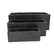 Luxury Black Terrazzo Concrete Planter Set of 3 V637-DP297625