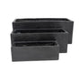 Luxury Black Terrazzo Concrete Planter Set of 3 V637-DP297625