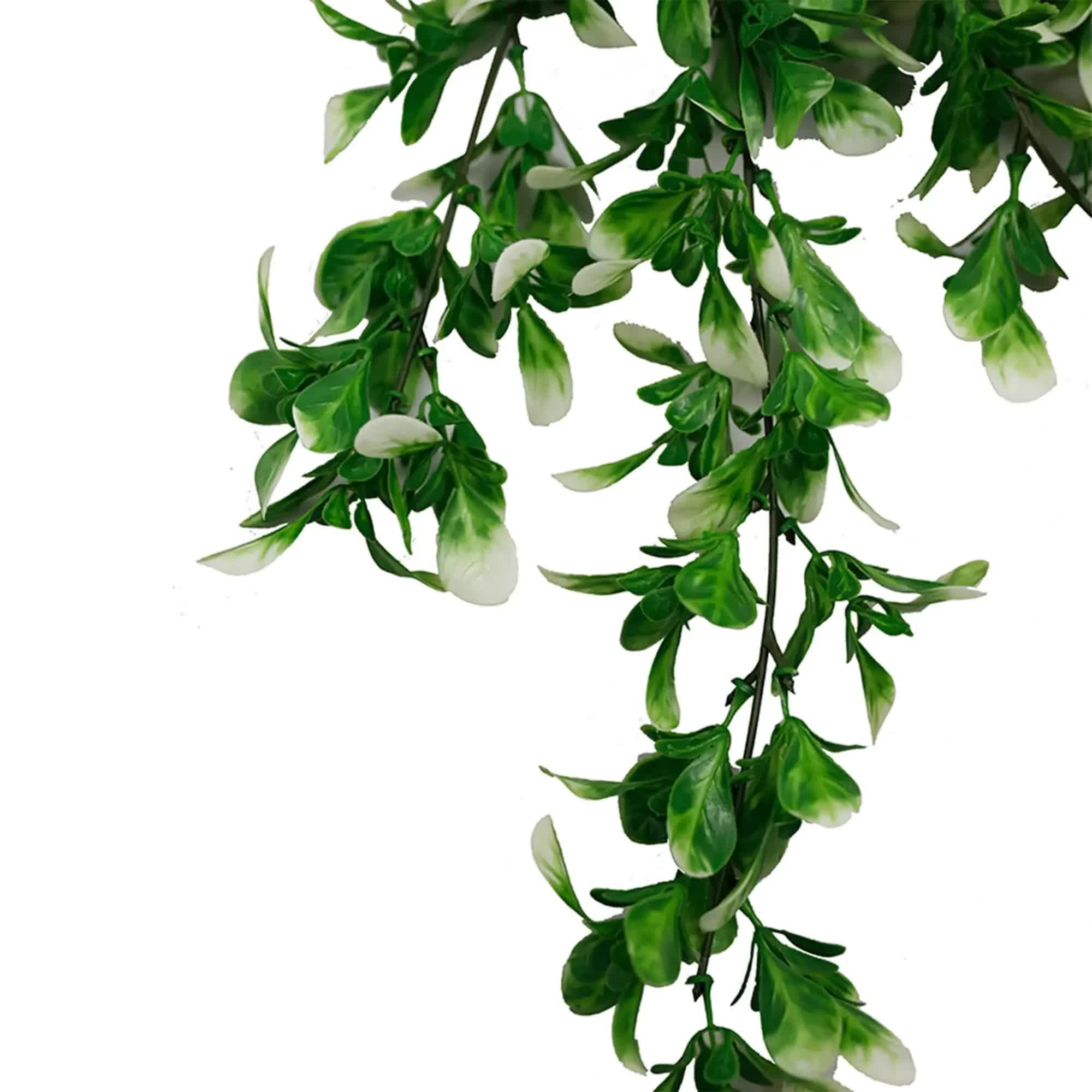 Artificial Mixed Green & White Hanging Jasmine 73cm UV Resistant V637-DP30005