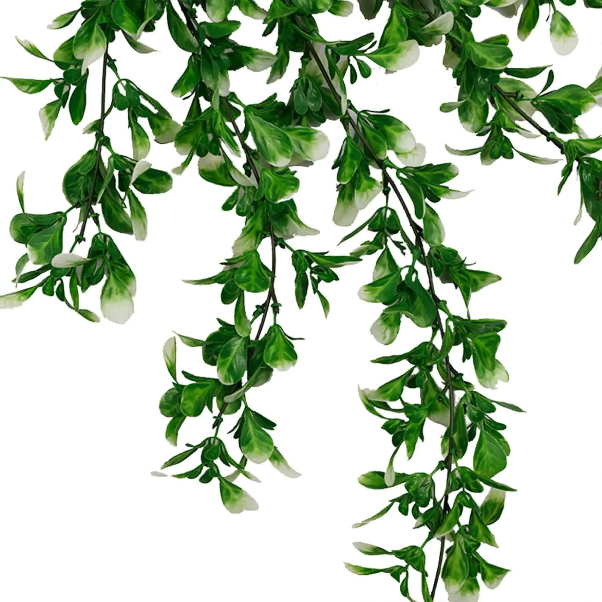 Artificial Mixed Green & White Hanging Jasmine 73cm UV Resistant V637-DP30005