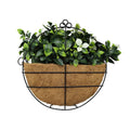 Artificial Wall Basket - Flowering White Jasmine Basket 20cm x 35cm Long UV Resistant V637-DP3127