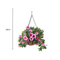 Artificial Petunia Hanging Basket UV Resistant 28cm V637-DP321602