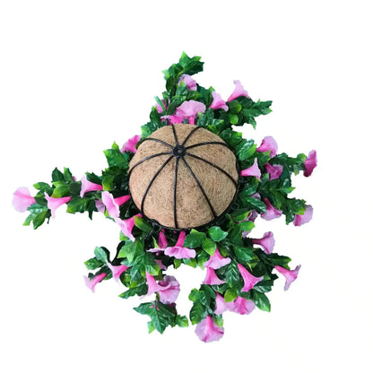 Artificial Petunia Hanging Basket UV Resistant 28cm V637-DP321602
