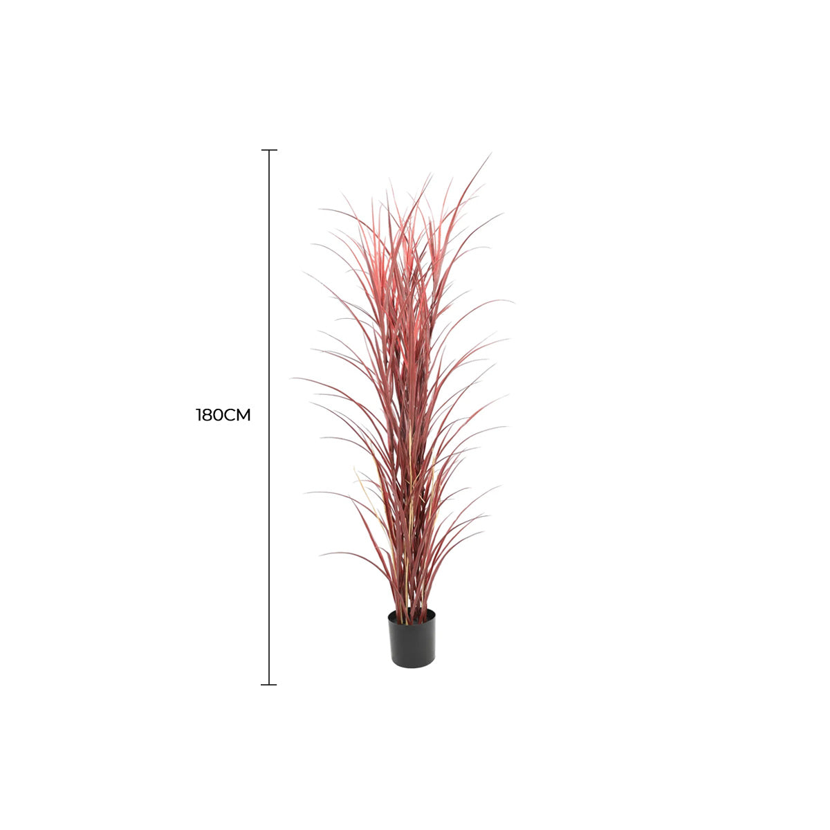 Premium Potted Burgundy Artificial Long Grass (Yucca Grass / Reed Grass) 180cm UV Resistant V637-DP389522