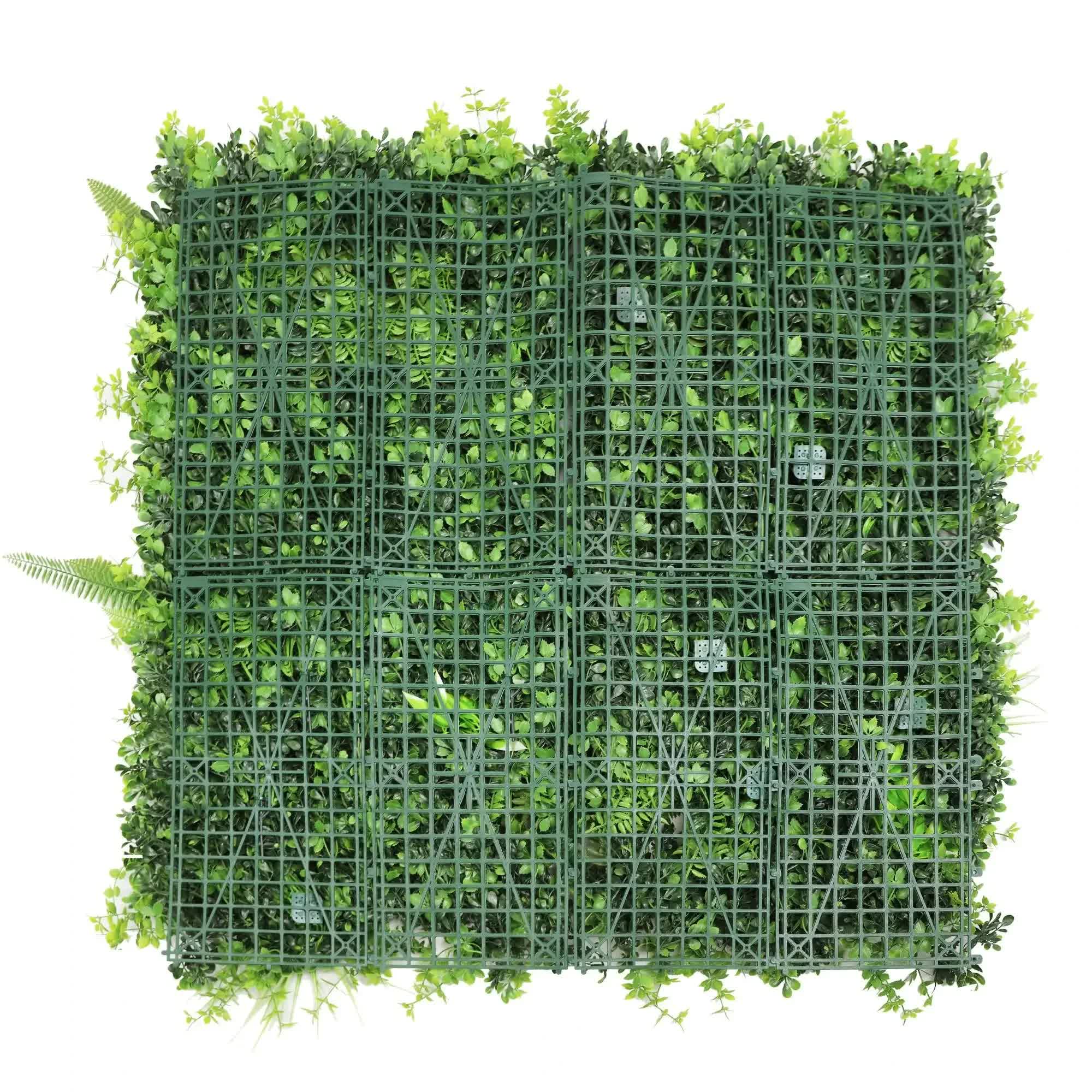 Verdant Fern Artificial Vertical Garden / Green Wall Panel 1m x 1m UV Resistant V637-DP554891