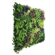 Lush Botanical Mosaic Artificial Vertical Garden / Green Wall Panel 1m x 1m UV Resistant V637-DP554892