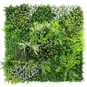 Forest Floor Artificial Vertical Garden / Green Wall Panel 1m x 1m UV Resistant V637-DP554893