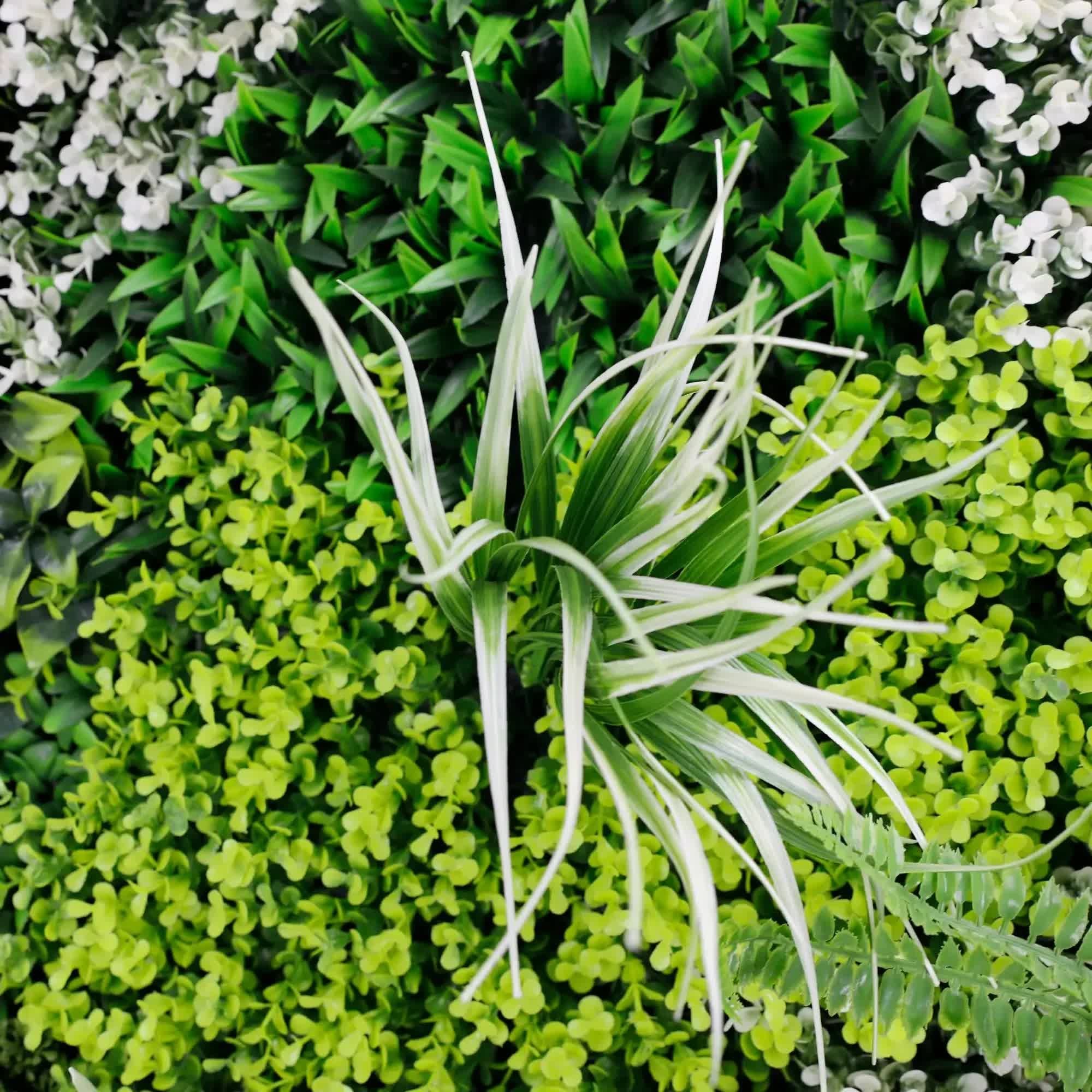 Forest Floor Artificial Vertical Garden / Green Wall Panel 1m x 1m UV Resistant V637-DP554893