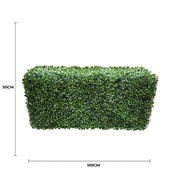 Portable Boxwood Hedge UV Resistant 100cm Long x 50cm High V637-DP56389