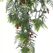 Artificial Hanging Christmas Myrtle and Flowering Holly UV Resistant 78cm V637-DP60091
