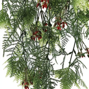 Artificial Hanging Christmas Myrtle and Flowering Holly UV Resistant 78cm V637-DP60091
