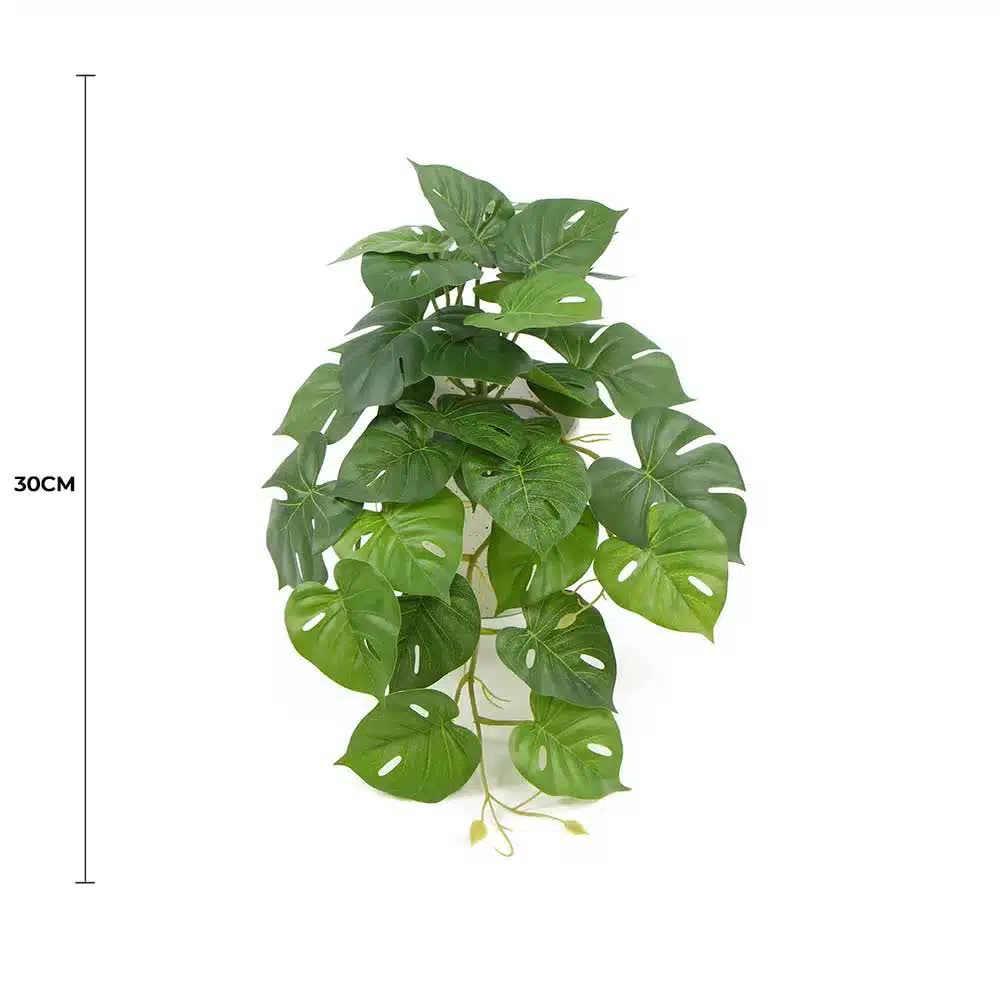 Decorative Artificial Monstera Adansonii Plant in Ceramic Bowl 30cm V637-DP751890127
