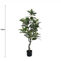 Artificial Bushy Variegated Ficus Tree (Rubber Tree) 120cm V637-DP75261