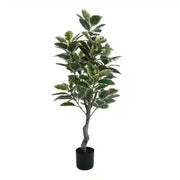 Artificial Bushy Variegated Ficus Tree (Rubber Tree) 120cm V637-DP75261