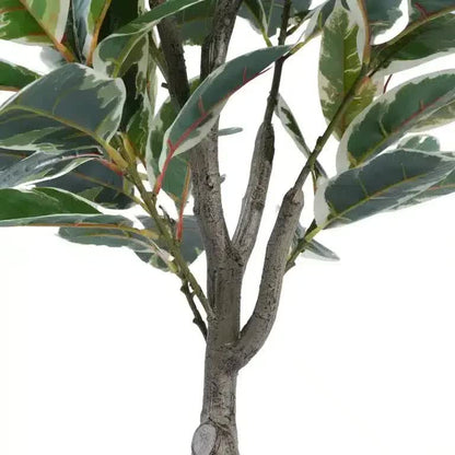 Artificial Bushy Variegated Ficus Tree (Rubber Tree) 120cm V637-DP75261