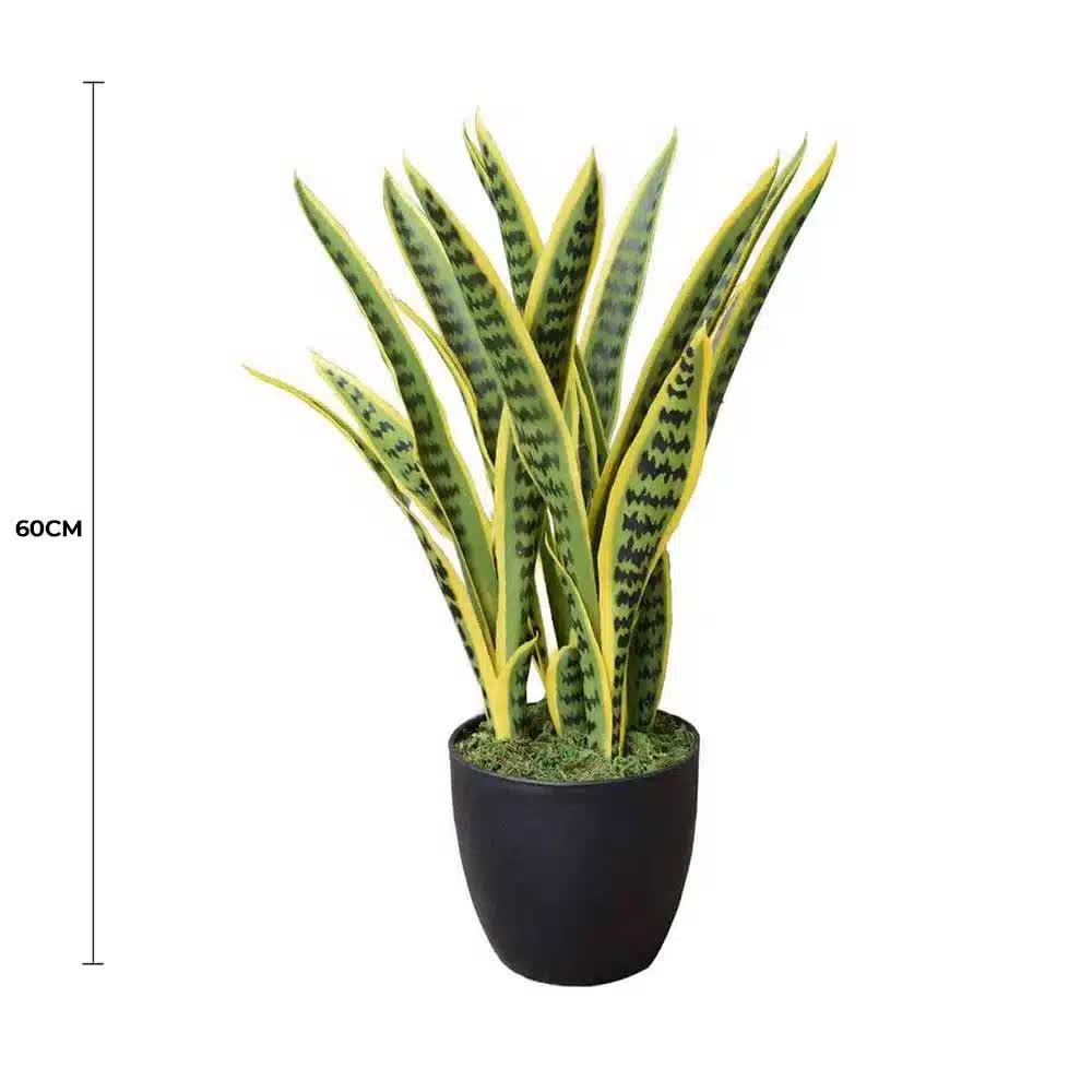 Artificial Mother in Law Tongue / Yellow Tongue Sansevieria UV Resistant 60cm V637-DP75270