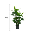 Premium Artificial Cordyline Fructicosa Green / Ti Plant 90cm V637-DP75274