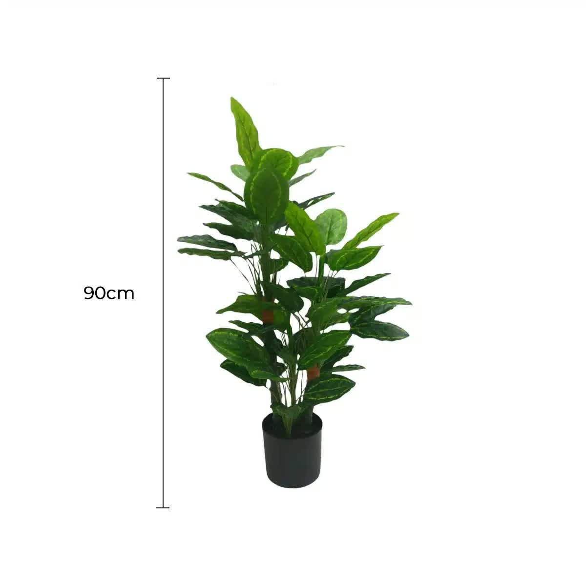 Premium Artificial Cordyline Fructicosa Green / Ti Plant 90cm V637-DP75274